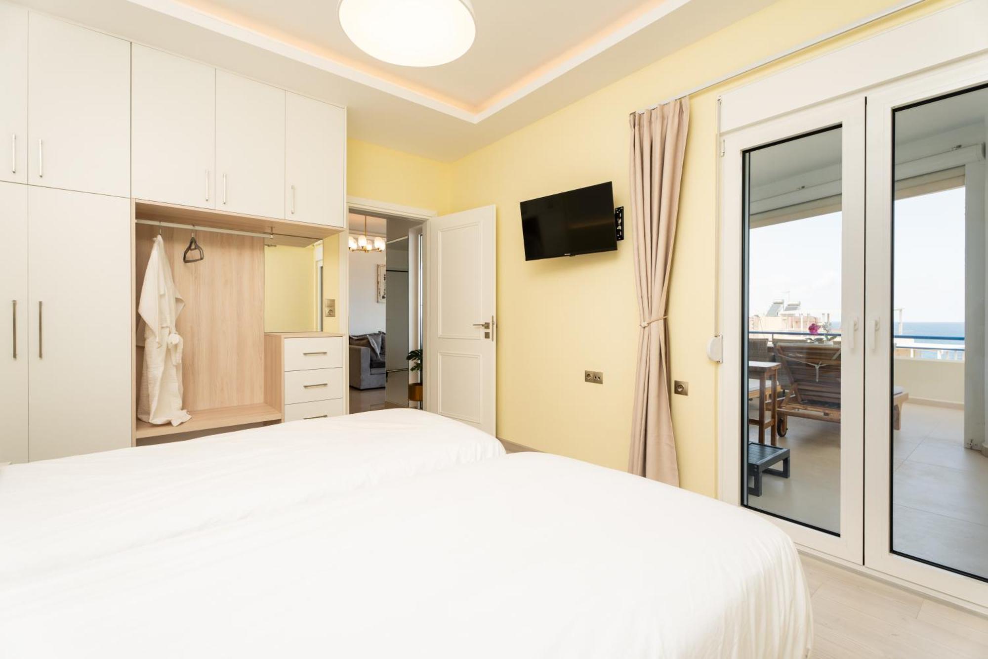 Secret View Apartment, With Private Jacuzzi Retimno Zewnętrze zdjęcie
